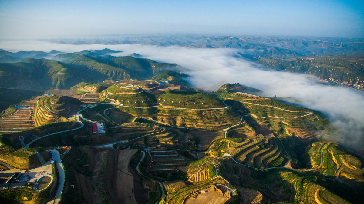 陕北 2016-12-26skypixel use only 2016年8月,大疆精灵航拍陕西绥德