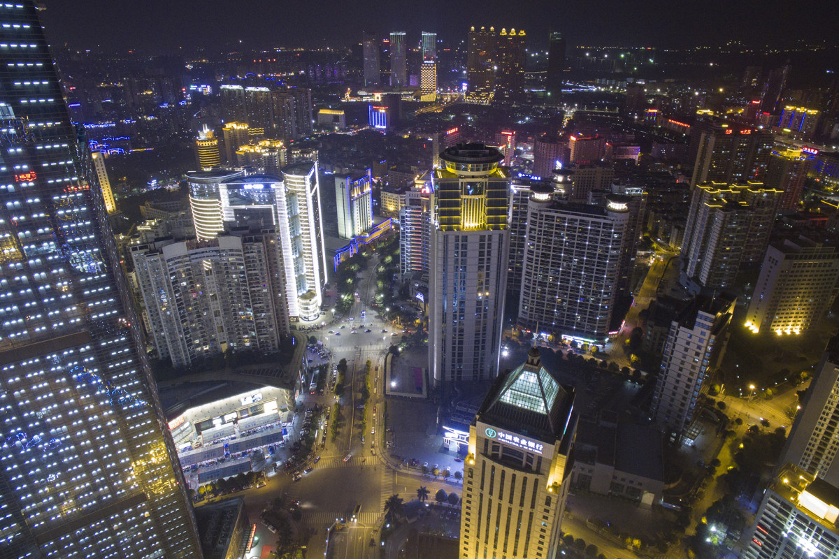 南宁五象广场夜景
