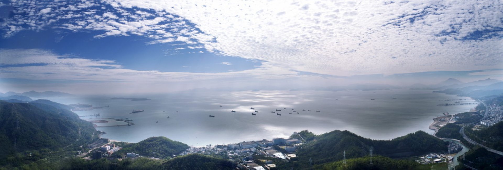 深圳市大鹏新区葵涌办事处航拍美景
