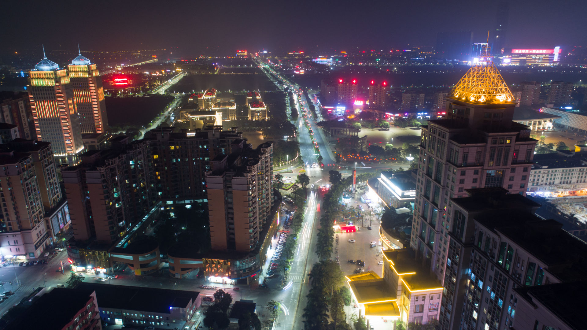 中山灯都古镇夜景