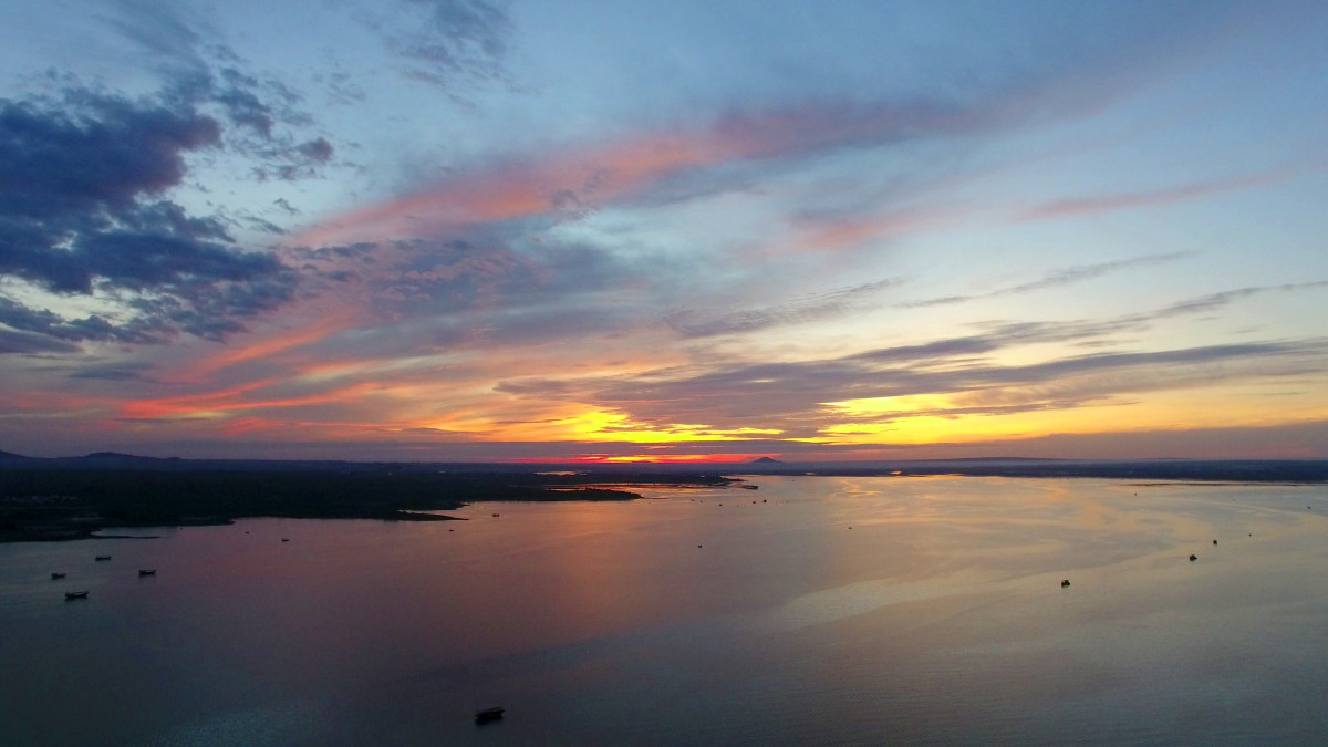 渔湾朝霞 sunglow of fishing bay