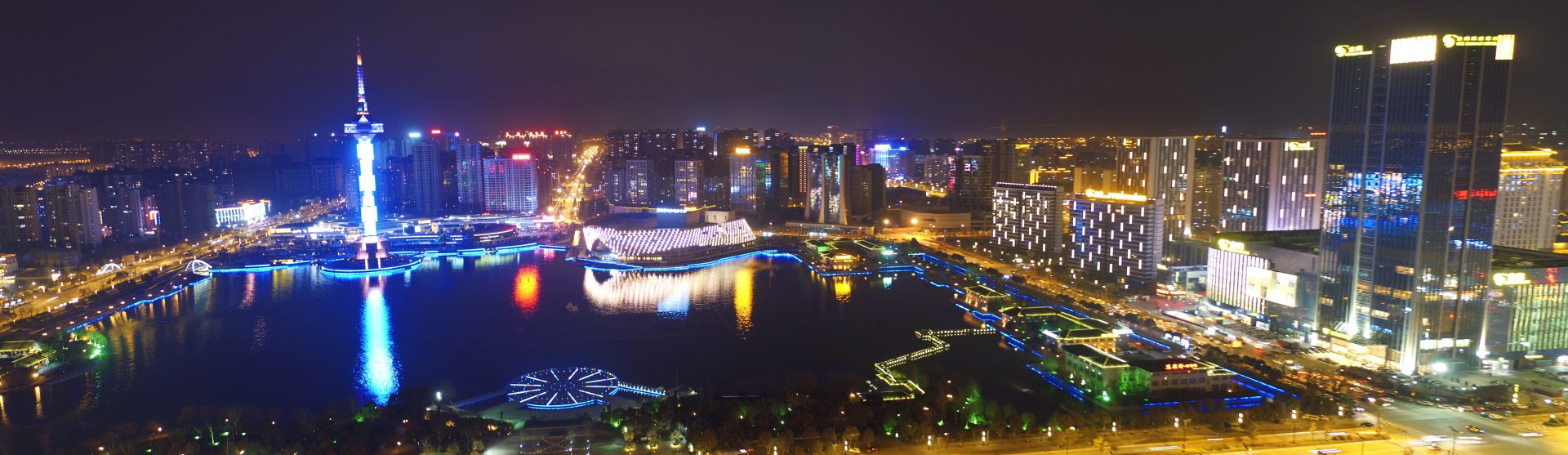 江苏盐城市夜景