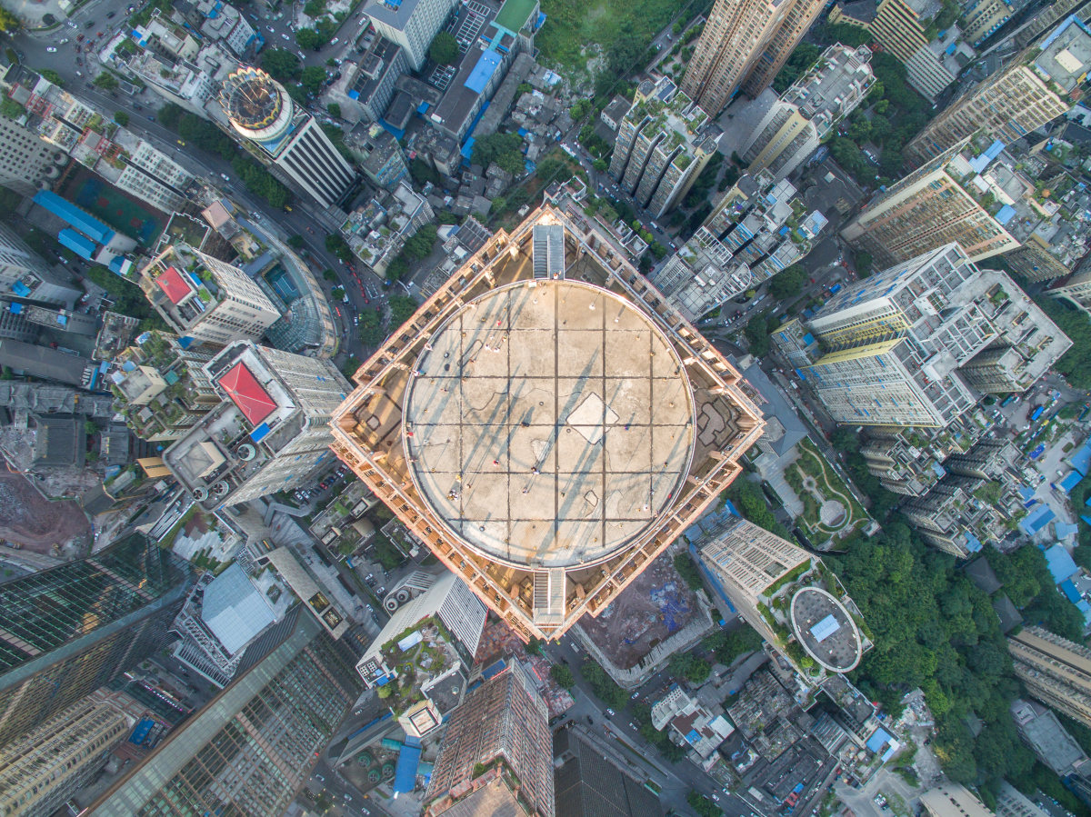 重庆渝中最高楼——联合国际停机坪