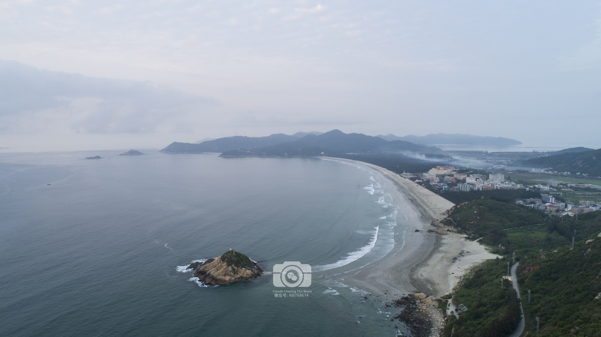 台山上川岛日出航拍