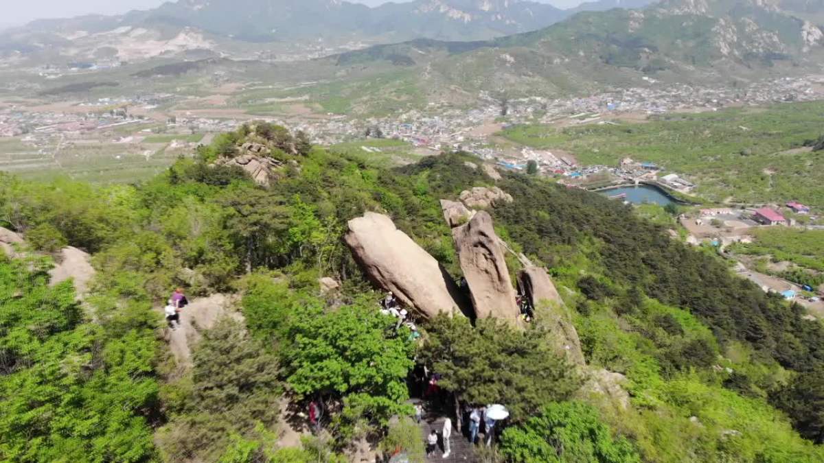 鞍山市对桩石风景如画