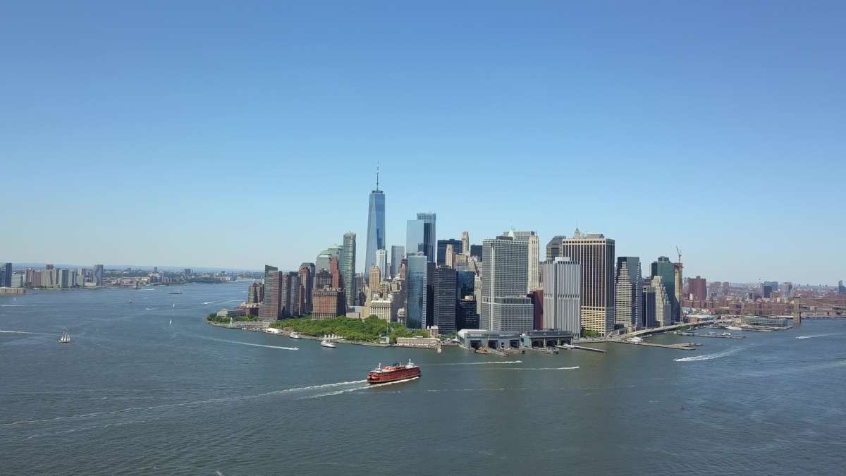 downtown manhattan and staten island ferry