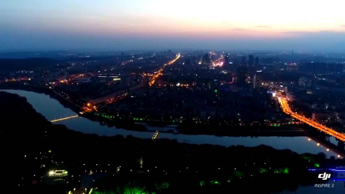 不同的城市,感受不同的风景大美兰溪(夜景)