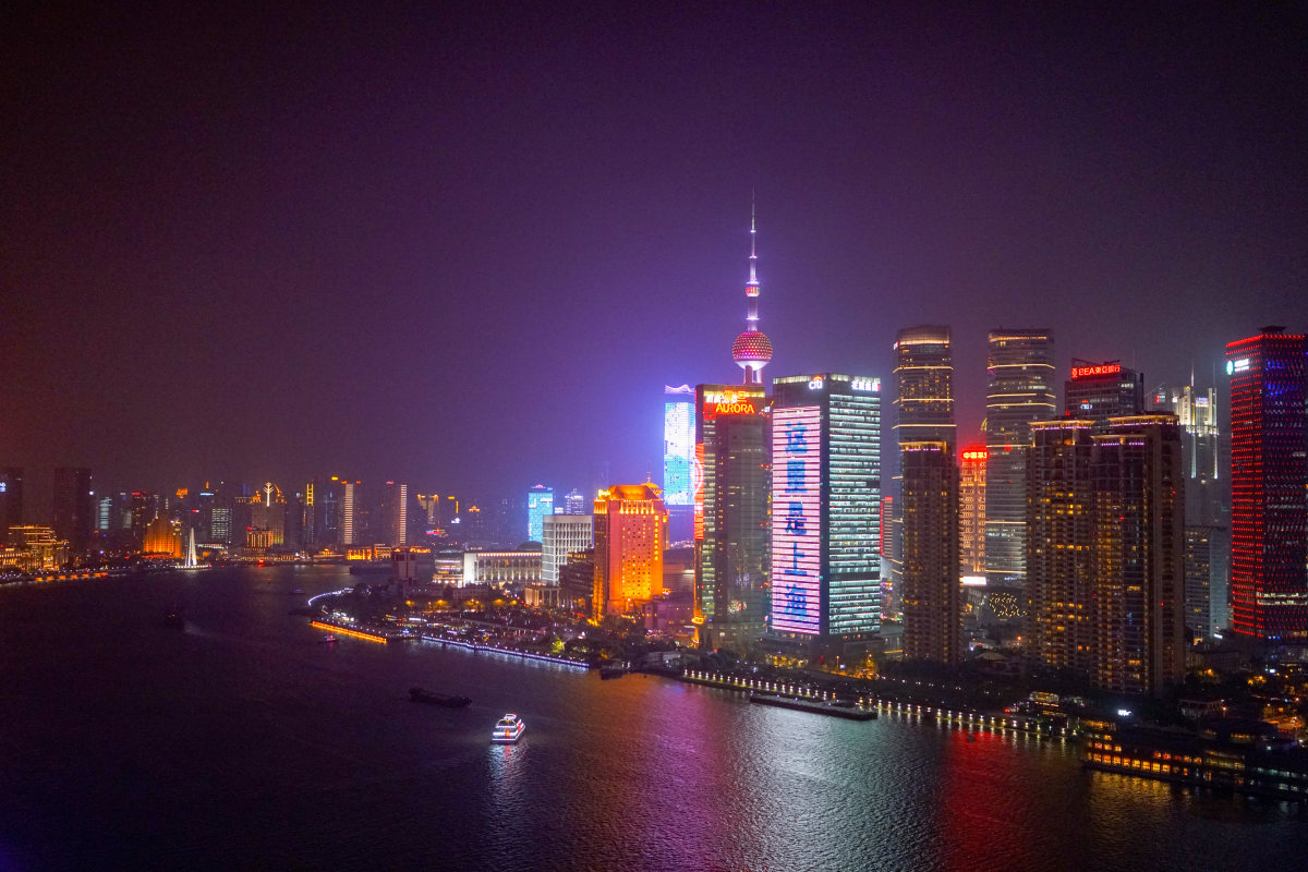 shanghainight夜上海timelapseaerial延时摄影航拍