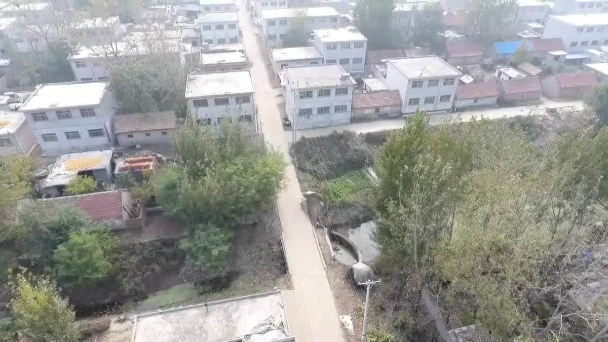 航拍临沂费县南汤沟