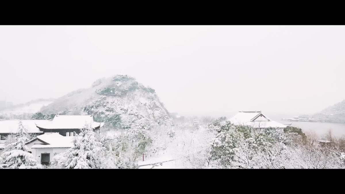 航拍镇江"三山"雪景.mp4图片