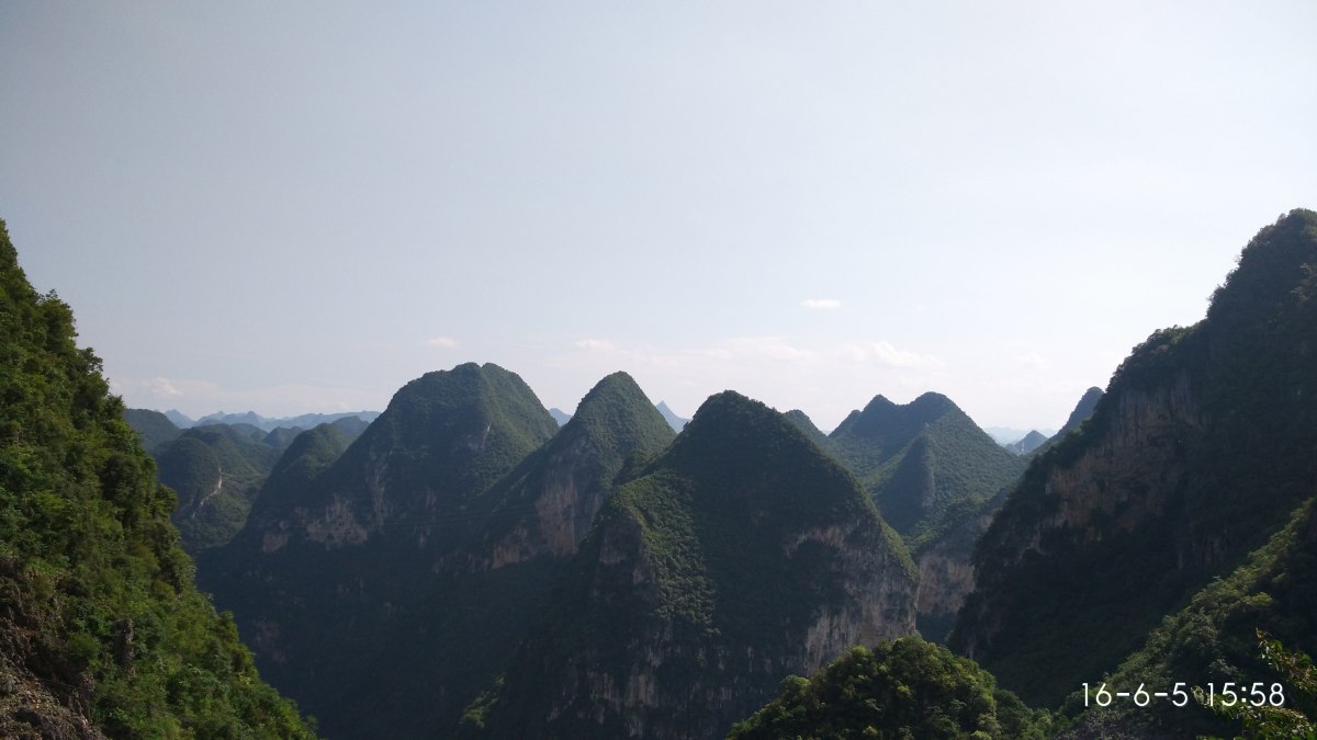 航拍贵州大山