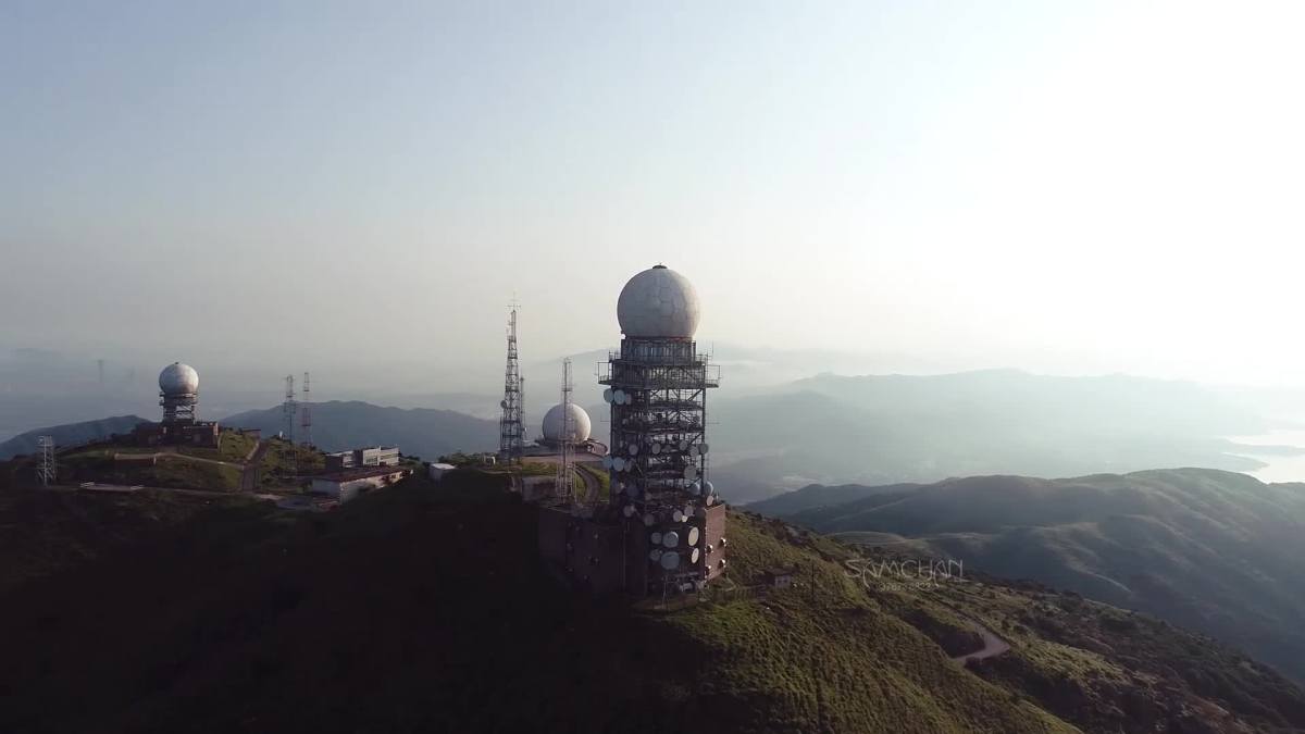 航拍香港大帽山