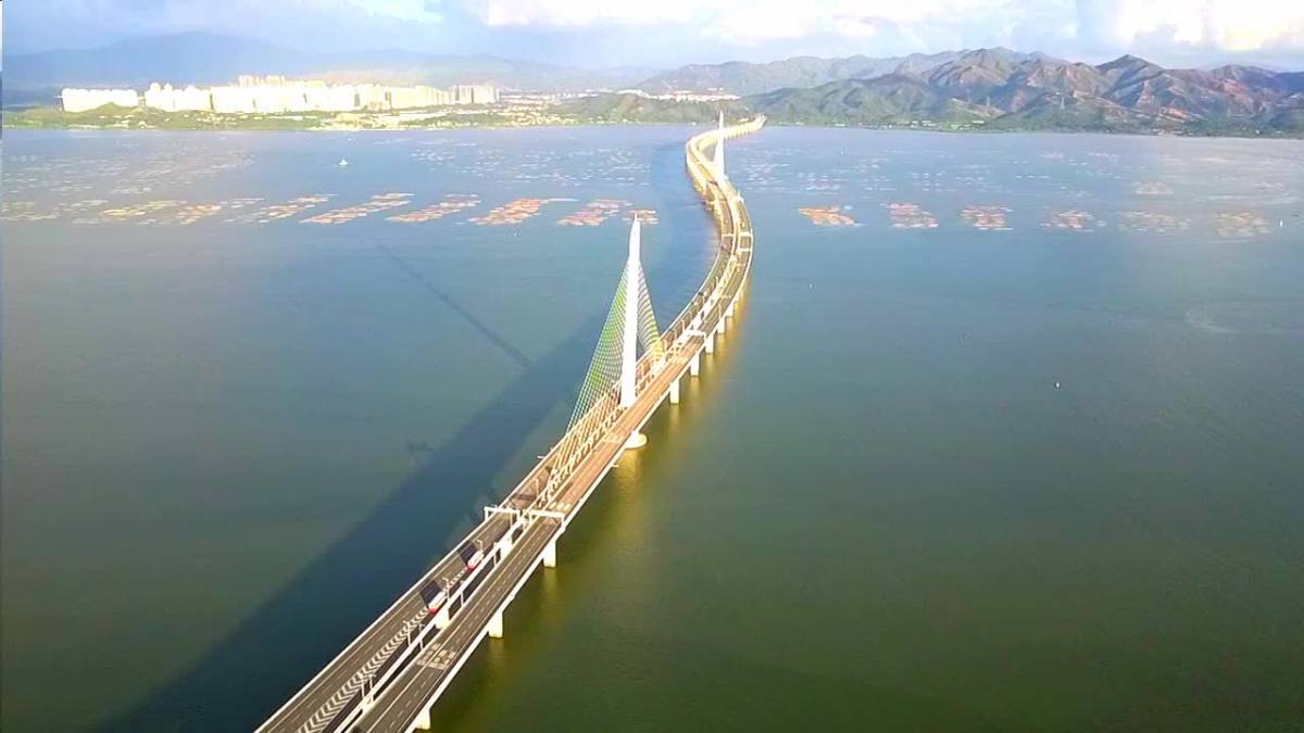 深圳湾跨海大桥 天空之城