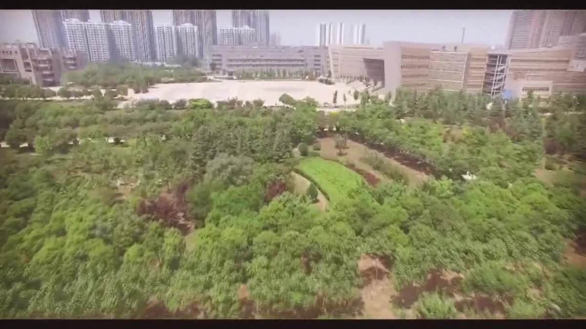 西安工业大学航拍美景