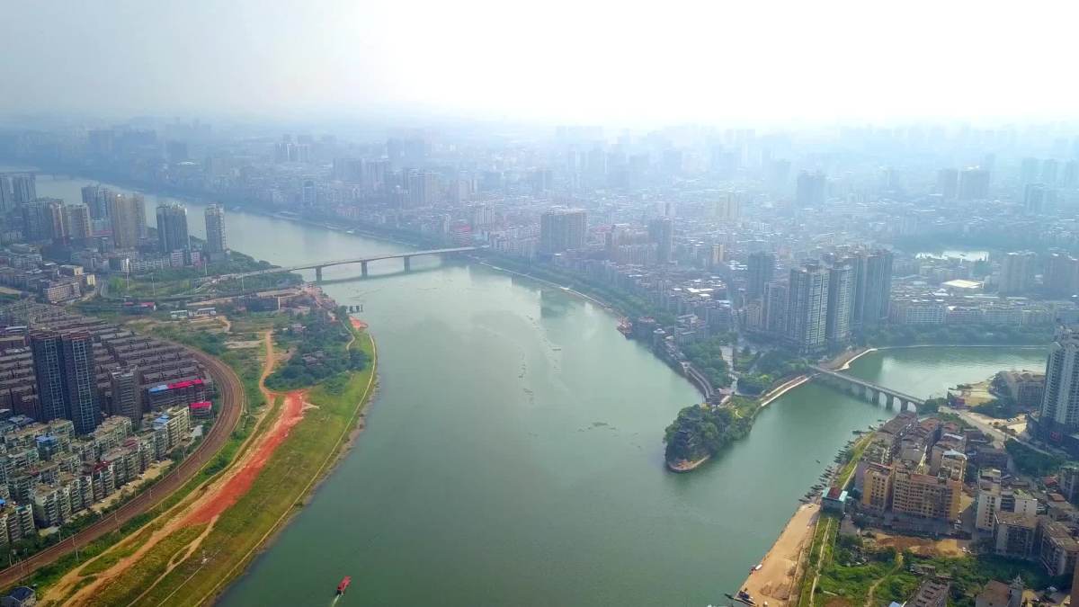 美丽的衡阳湘江风光带