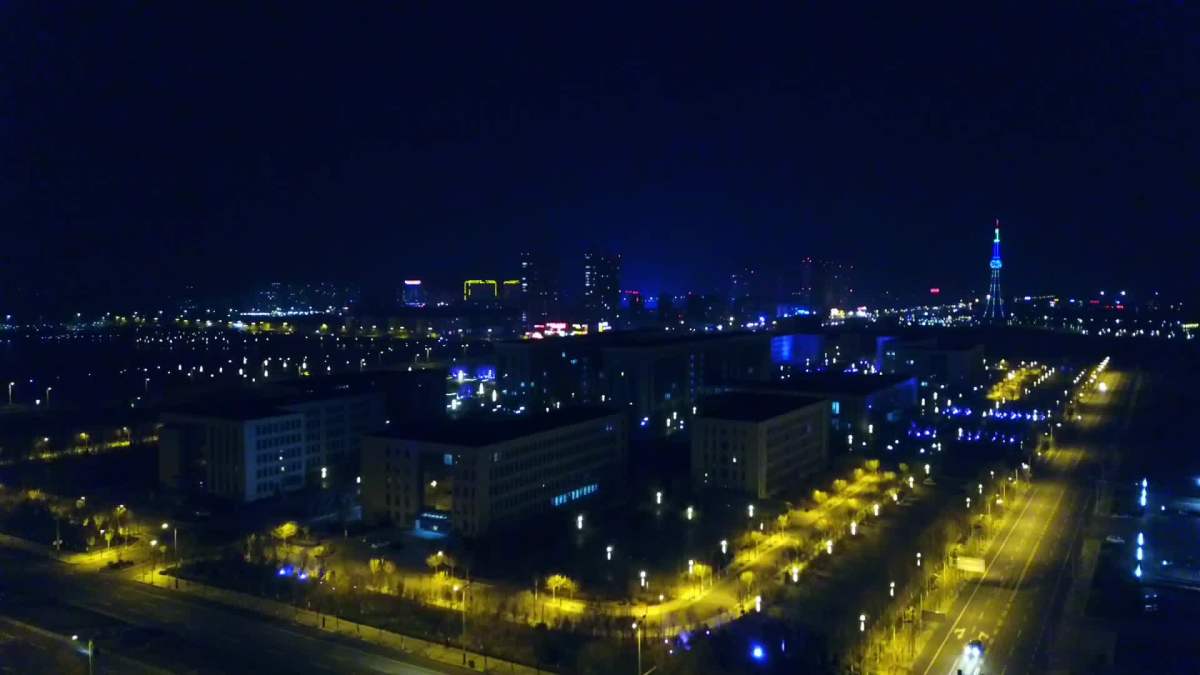 航拍夜景-魅力阳信