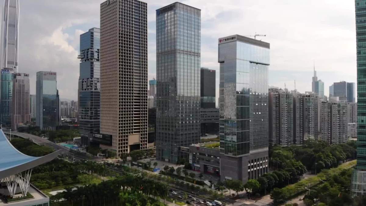 深圳市天际线 skyline of shenzhen