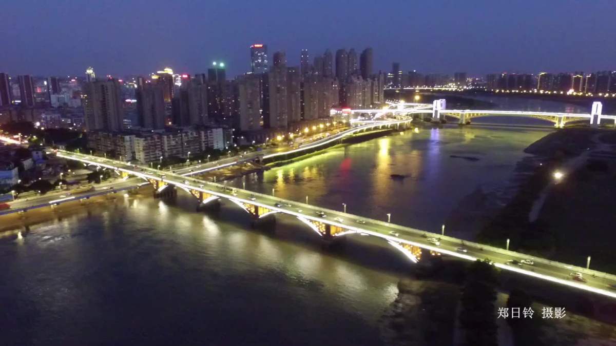 夜幕下的田安大桥泉州大桥和顺济桥