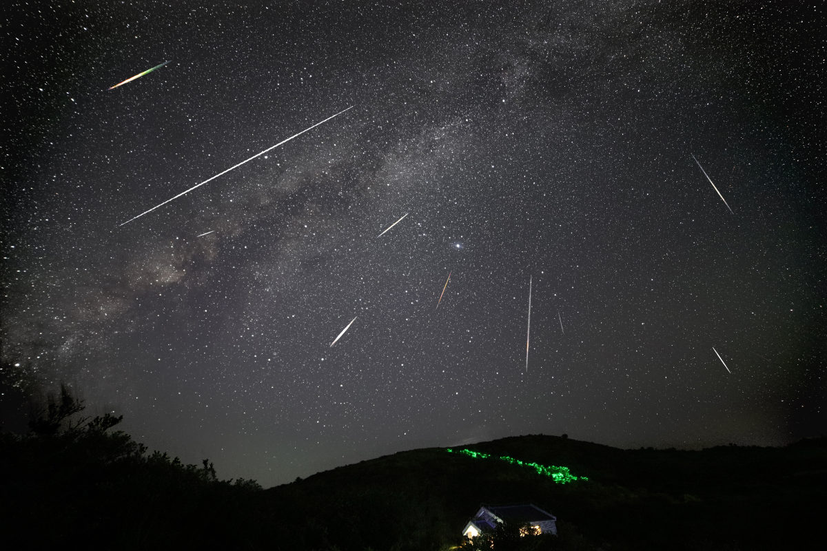 英仙座流星雨延时摄影2018