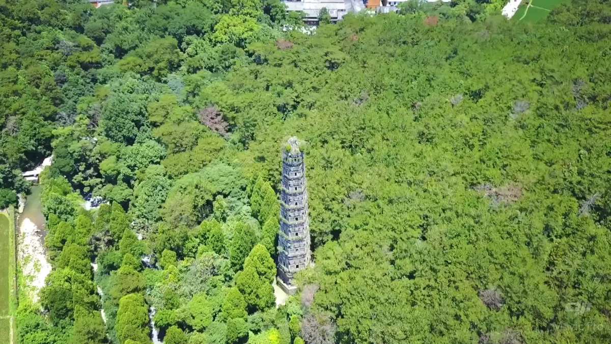 天台国清寺千年古塔—隋塔