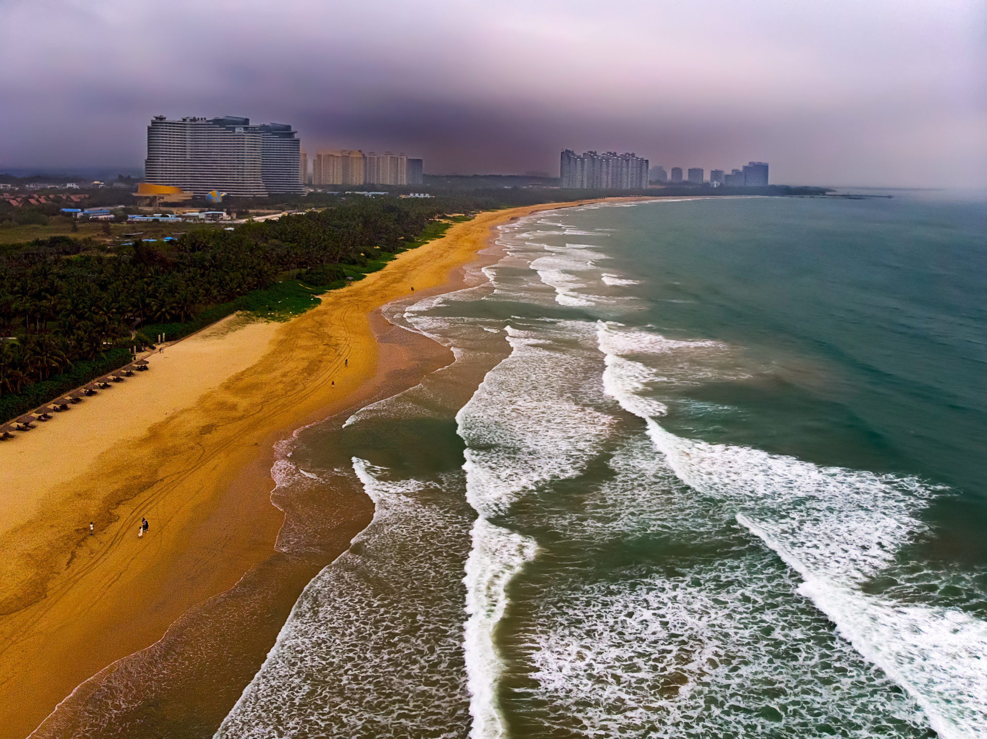 《金沙滩》mavic air已投稿天空之城 5 周年航拍大赛海南省临高县海滨