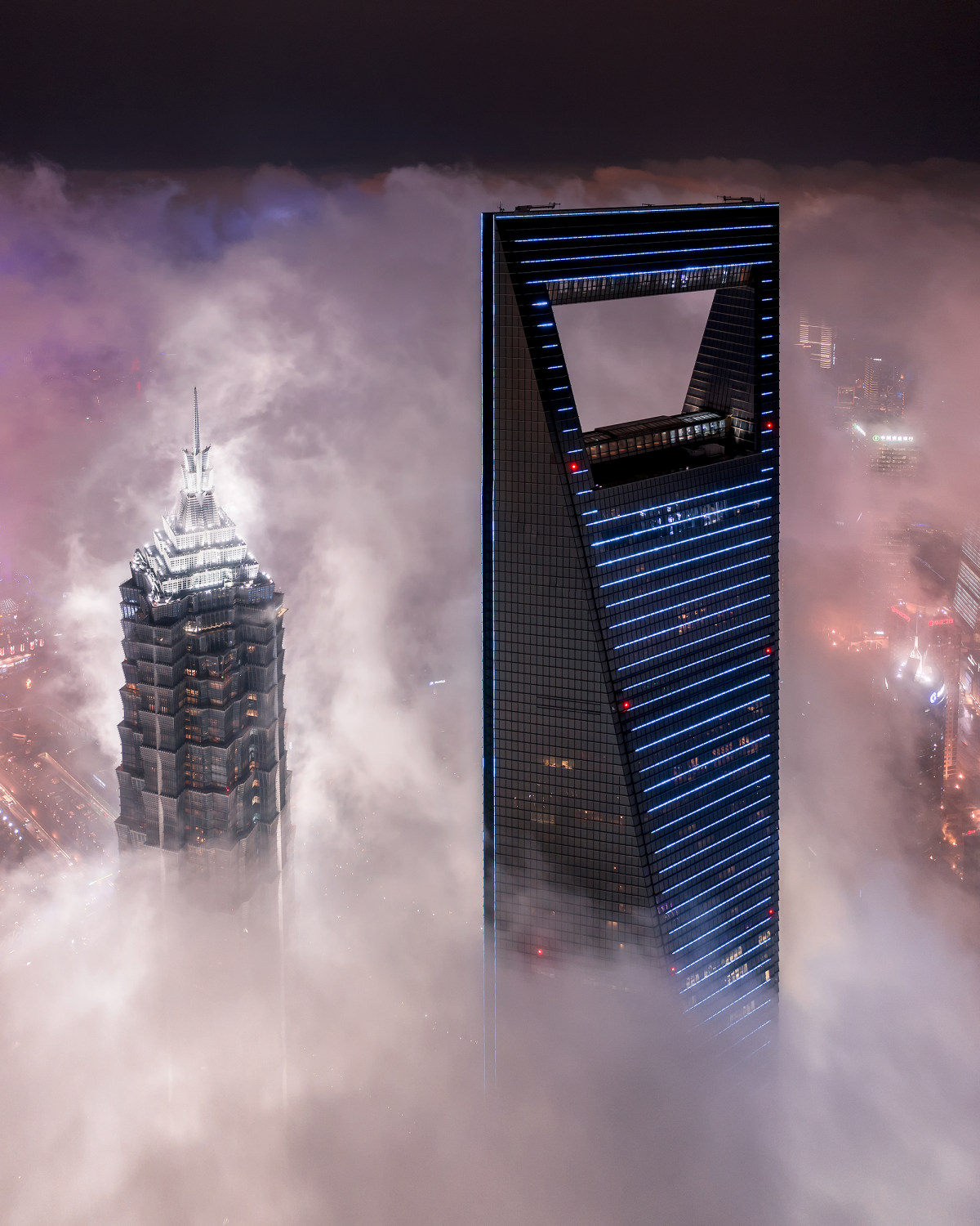 环球金融中心和金茂大厦 World Financial Center And Jin Mao Tower By ronshao Skypixel