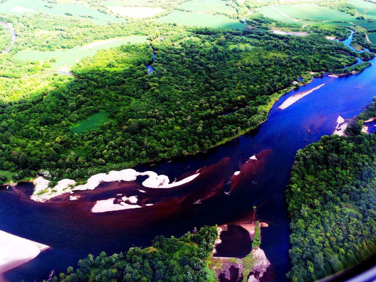 俯瞰松花江水系