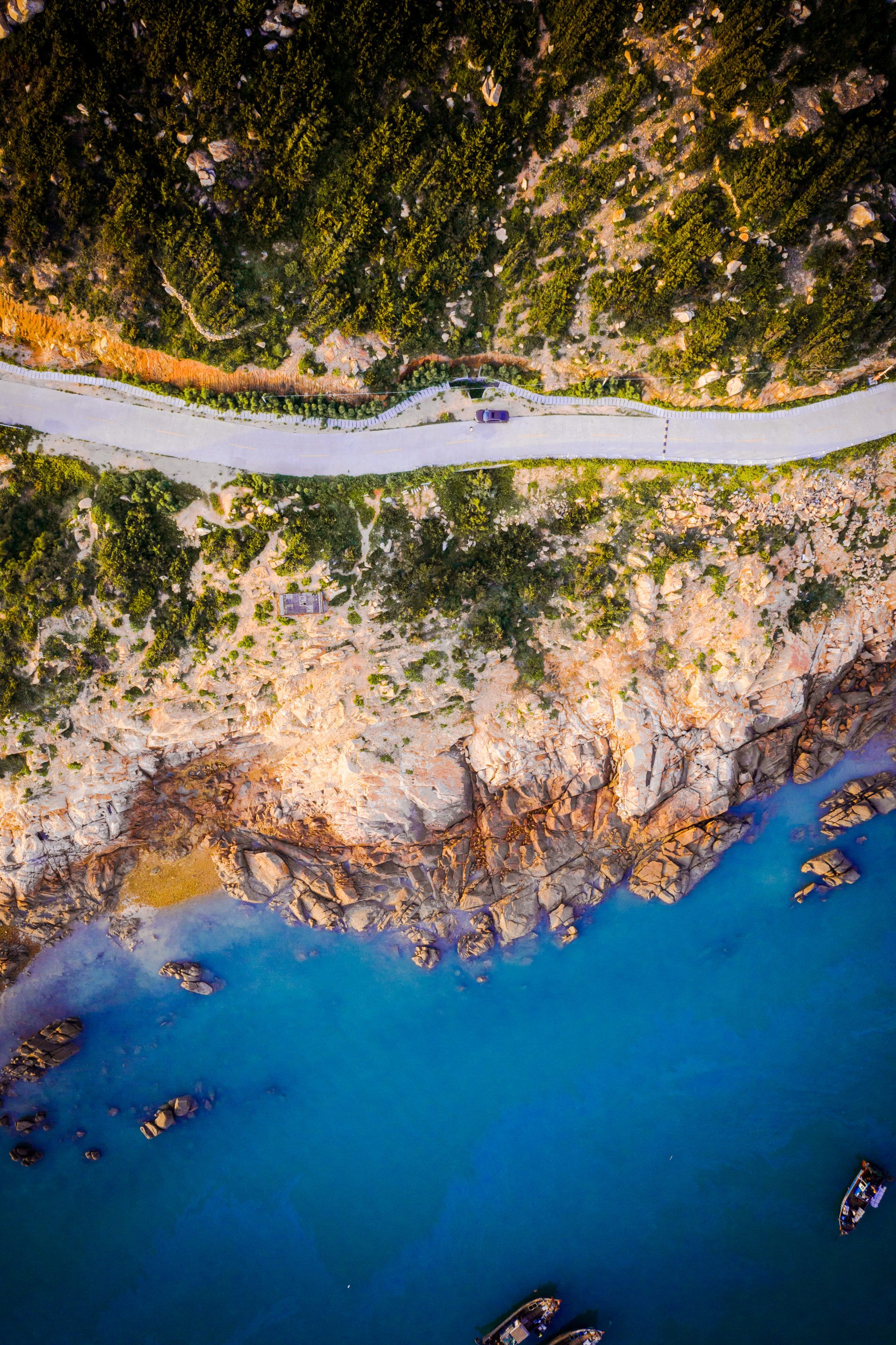 手机壁纸海边公路图片