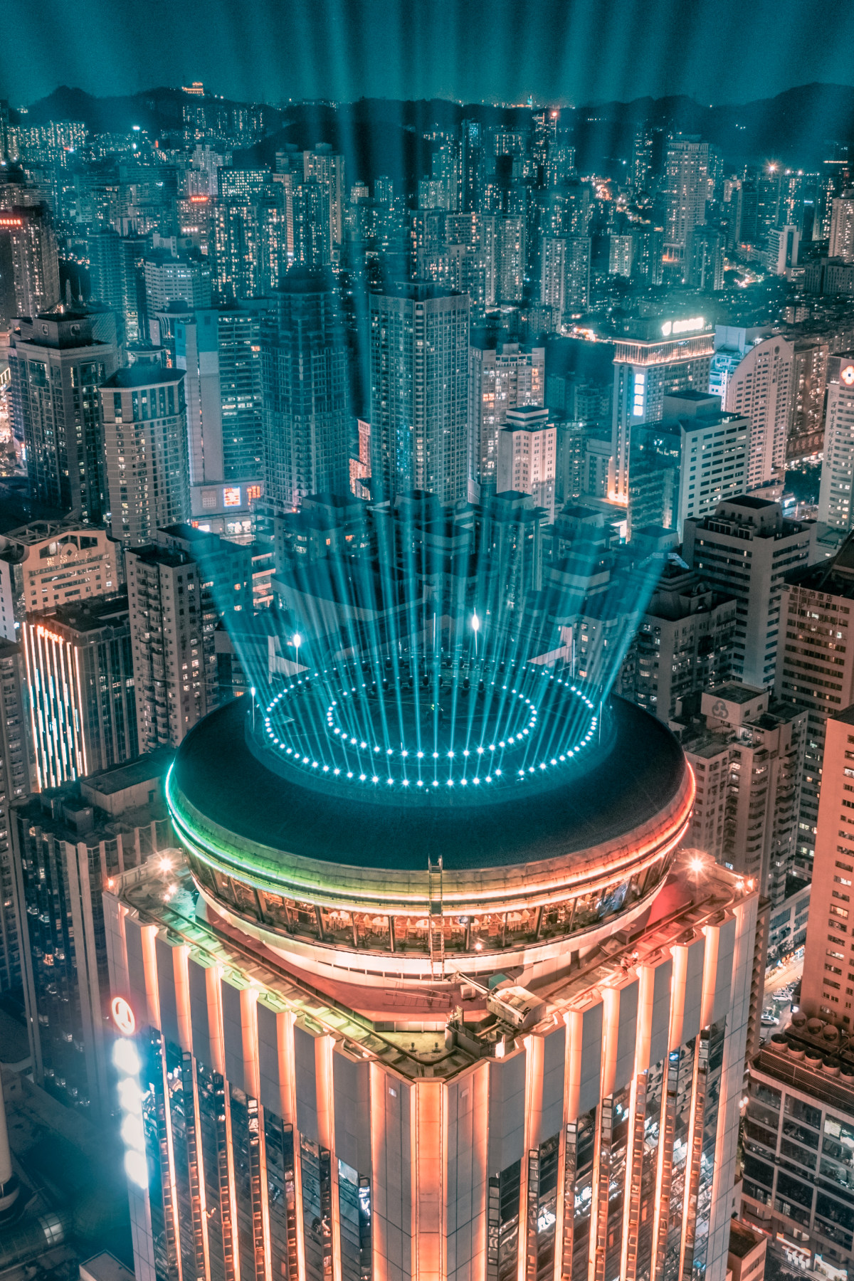 117设备:mavic 2 pro拍摄参数2020-1-3深圳mavic 2 pro夜景建筑