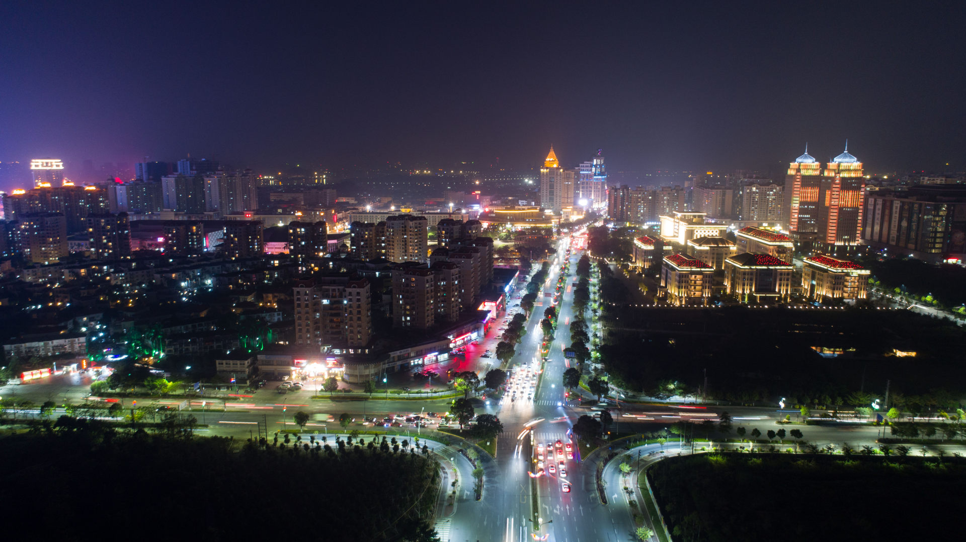 中山灯都古镇夜景