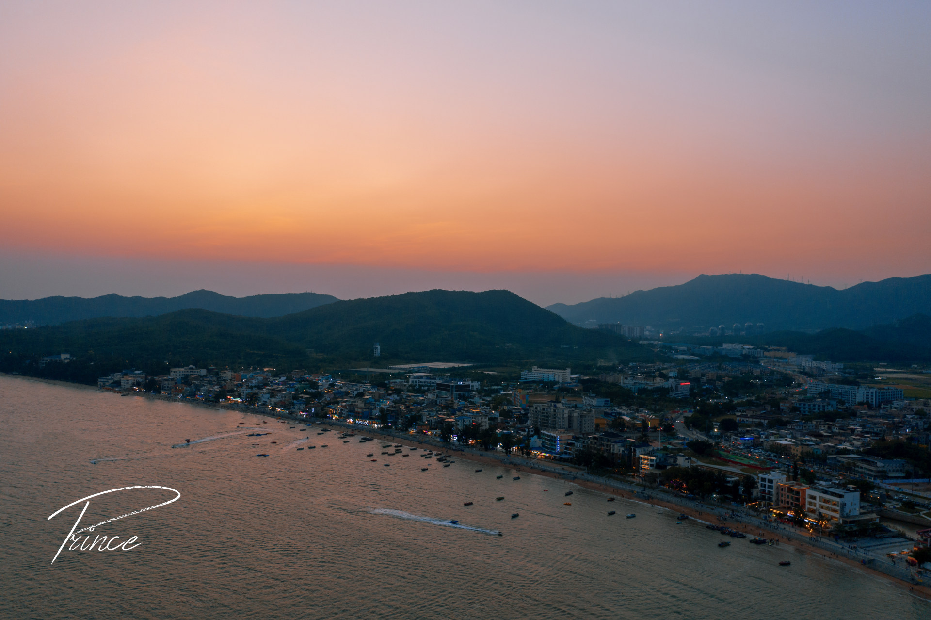 深圳较场尾海滩日落