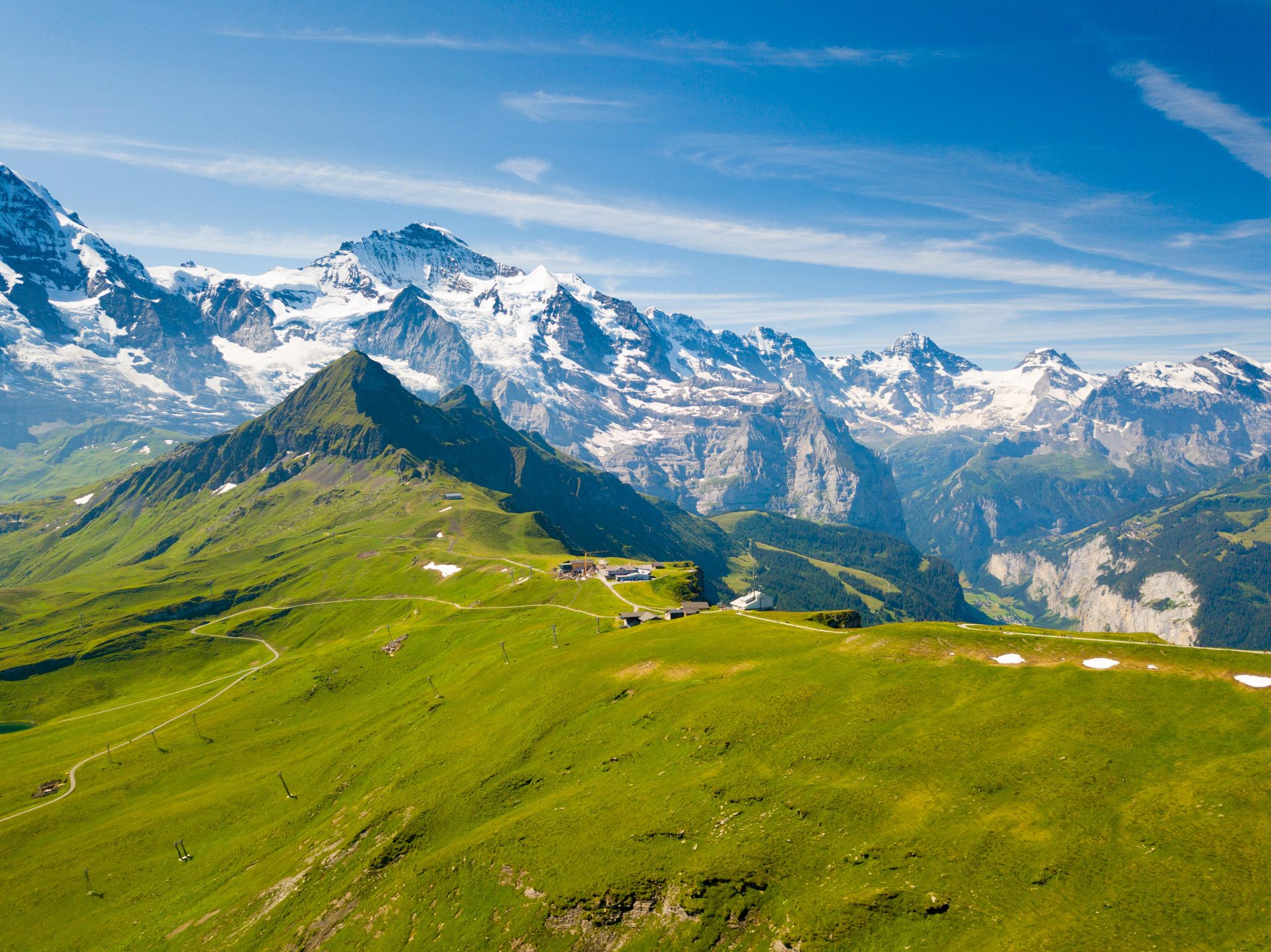 瑞士少女峰雪山