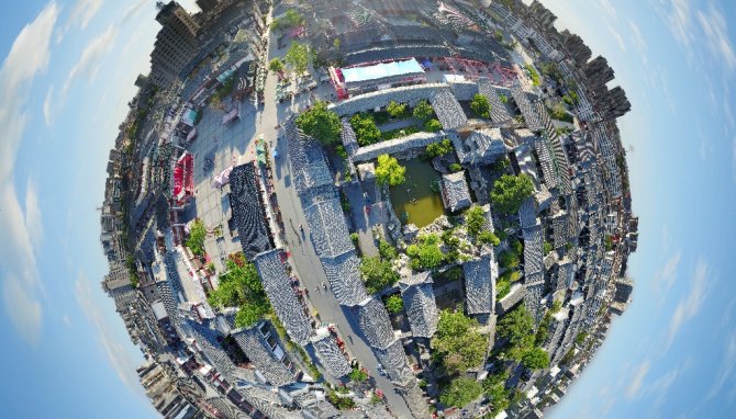 潍坊十笏园景区全景图