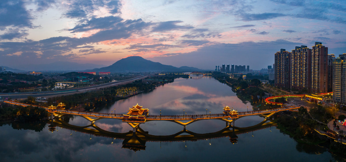 漳州南山桥夜景图片