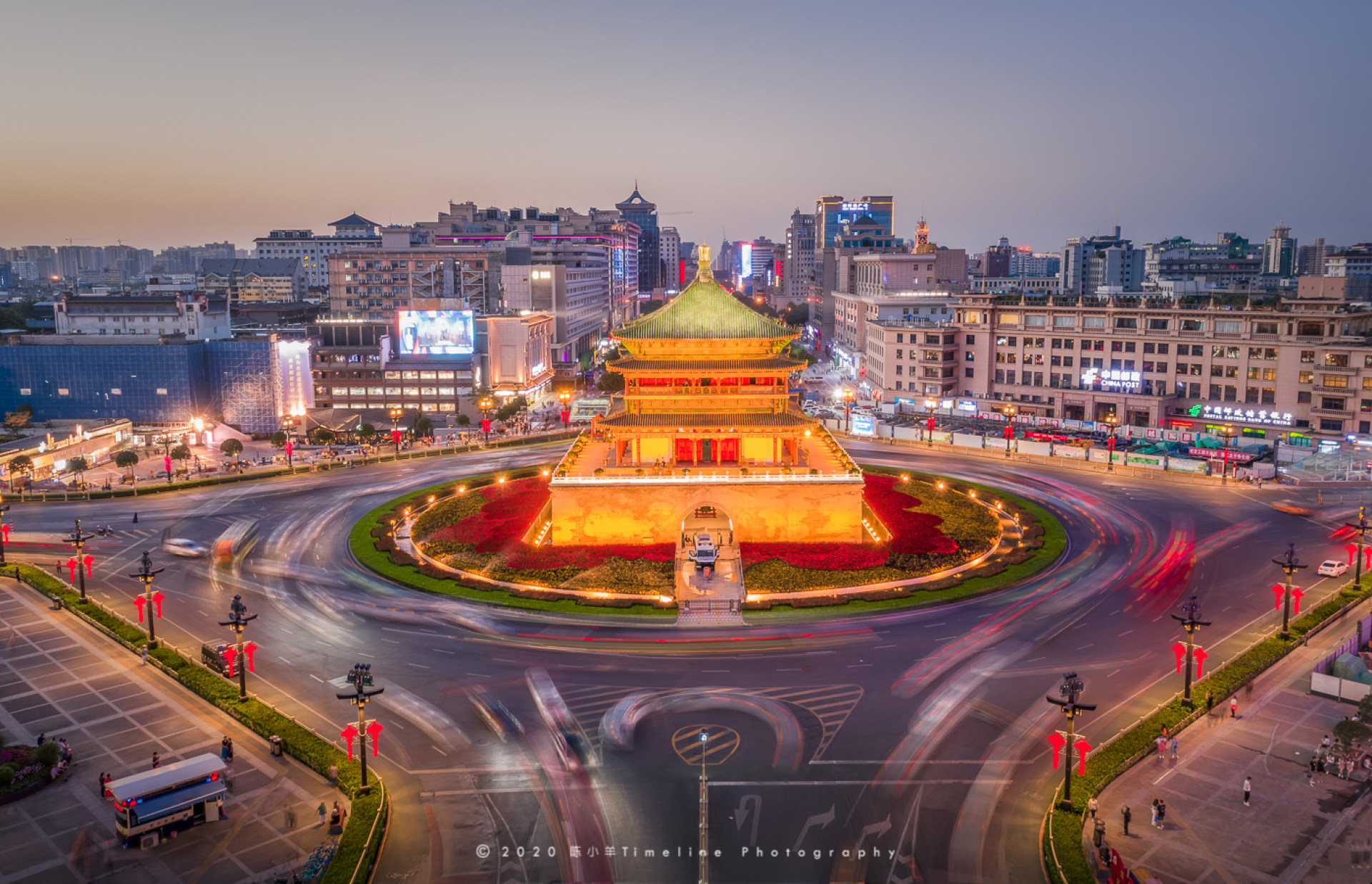 西安鐘樓夜景