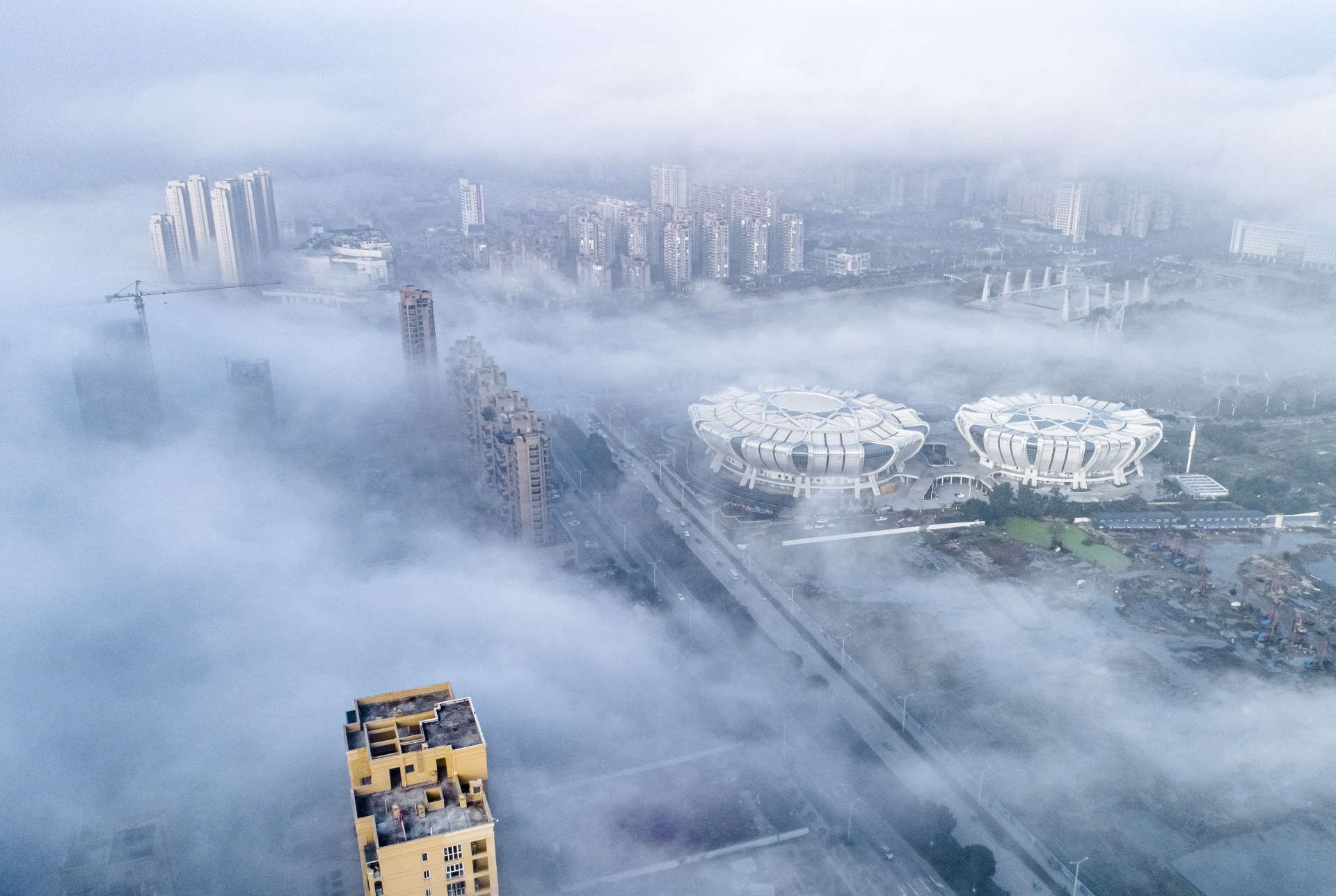 温州市苍南县灵溪镇穿云照片航拍