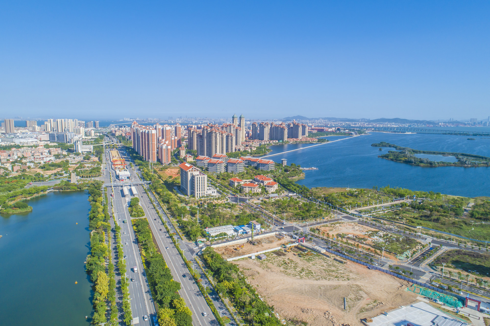 厦门集美水晶湖郡航拍组图