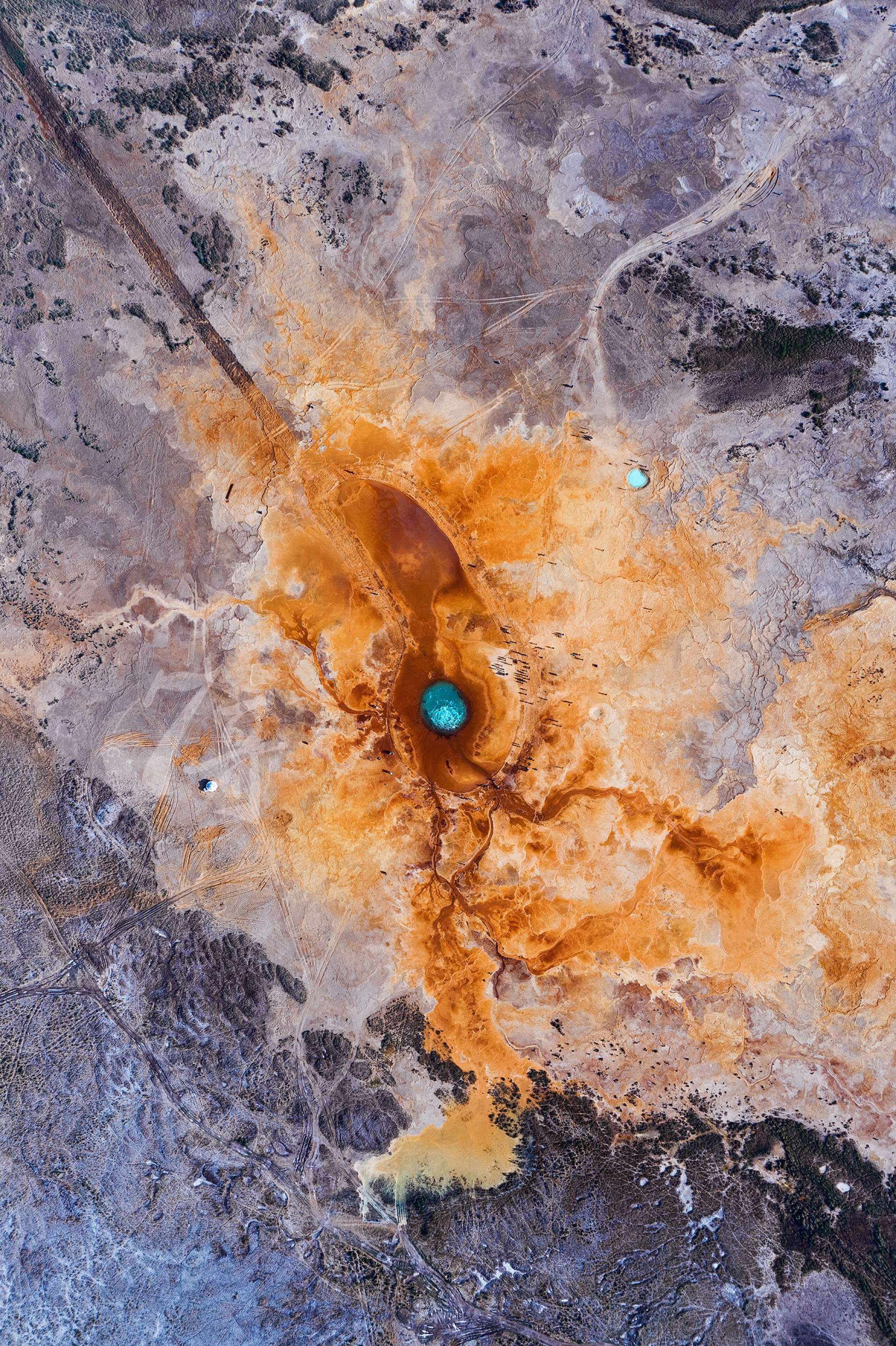 500米上帝视角下的茫崖艾肯泉