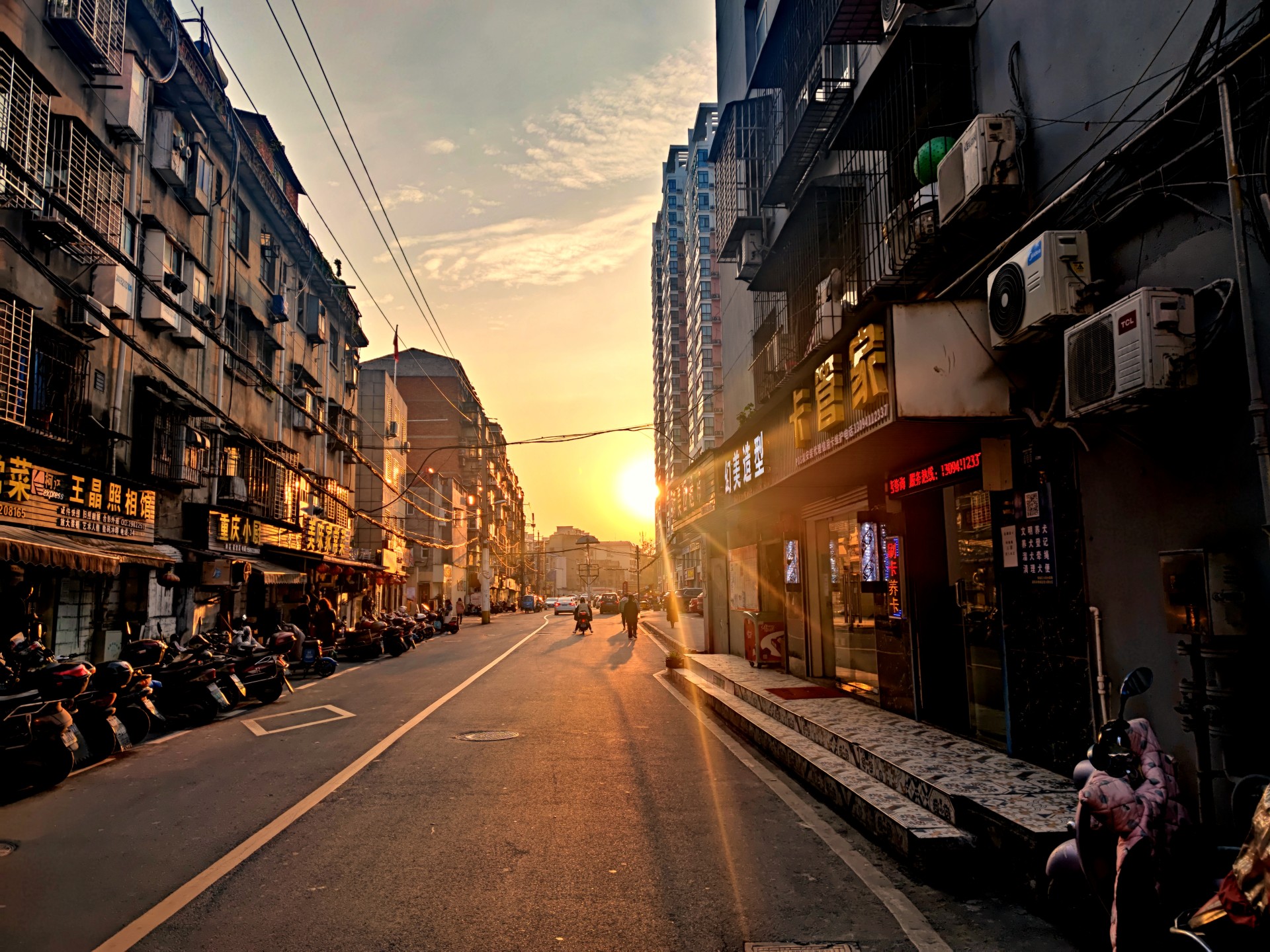 小巷黄昏其他夕阳