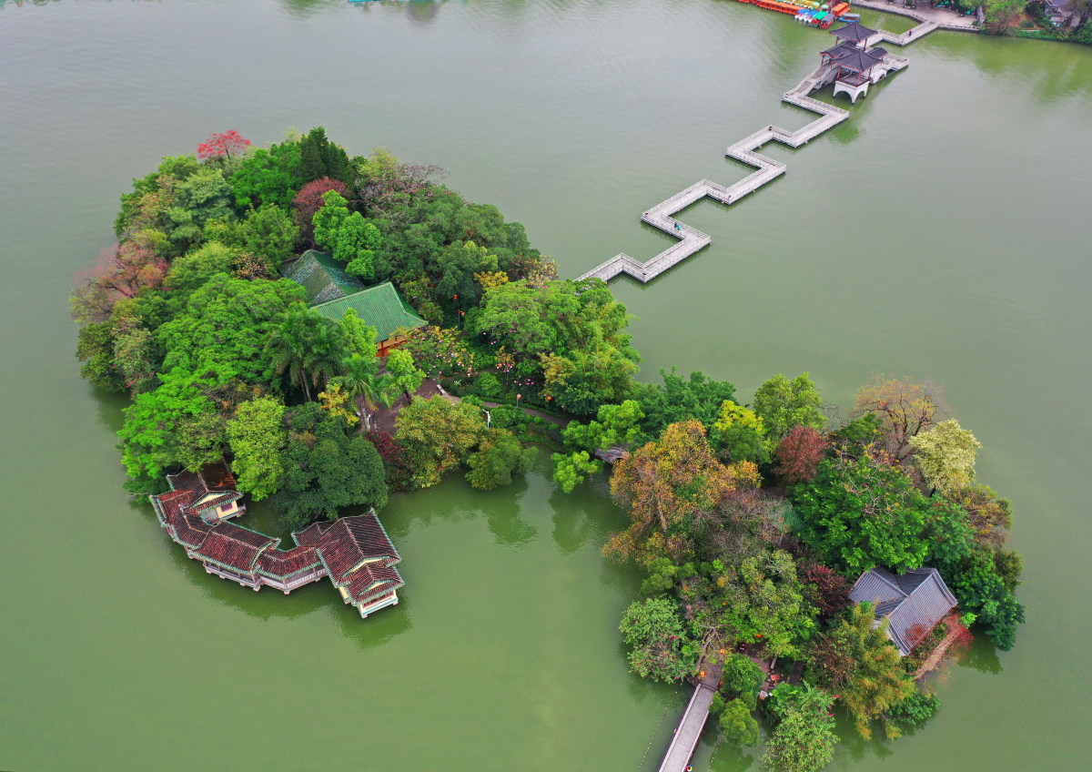 惠州西湖点翠洲图片