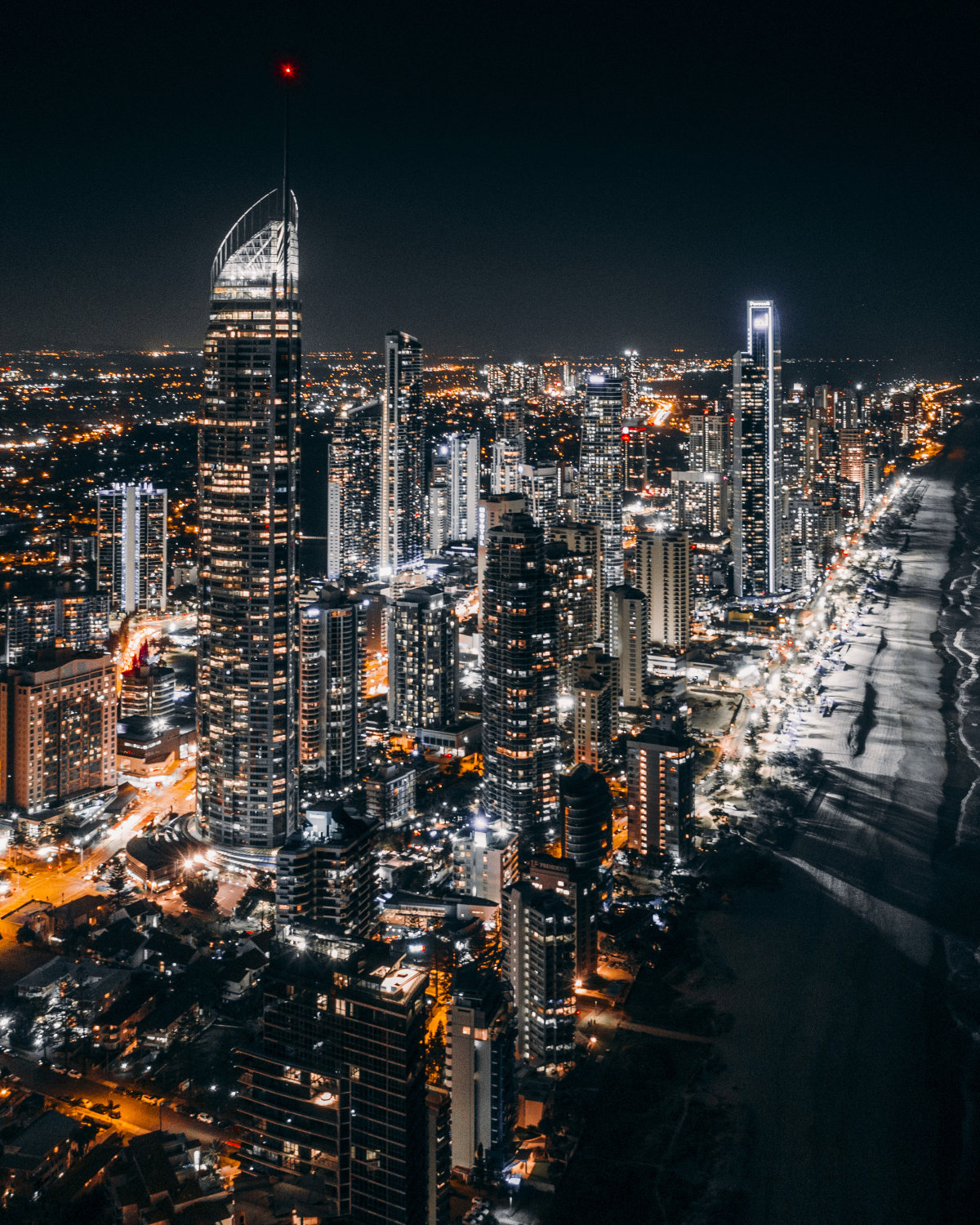 黄金海岸夜景gold Coast By Miaoshao Skypixel