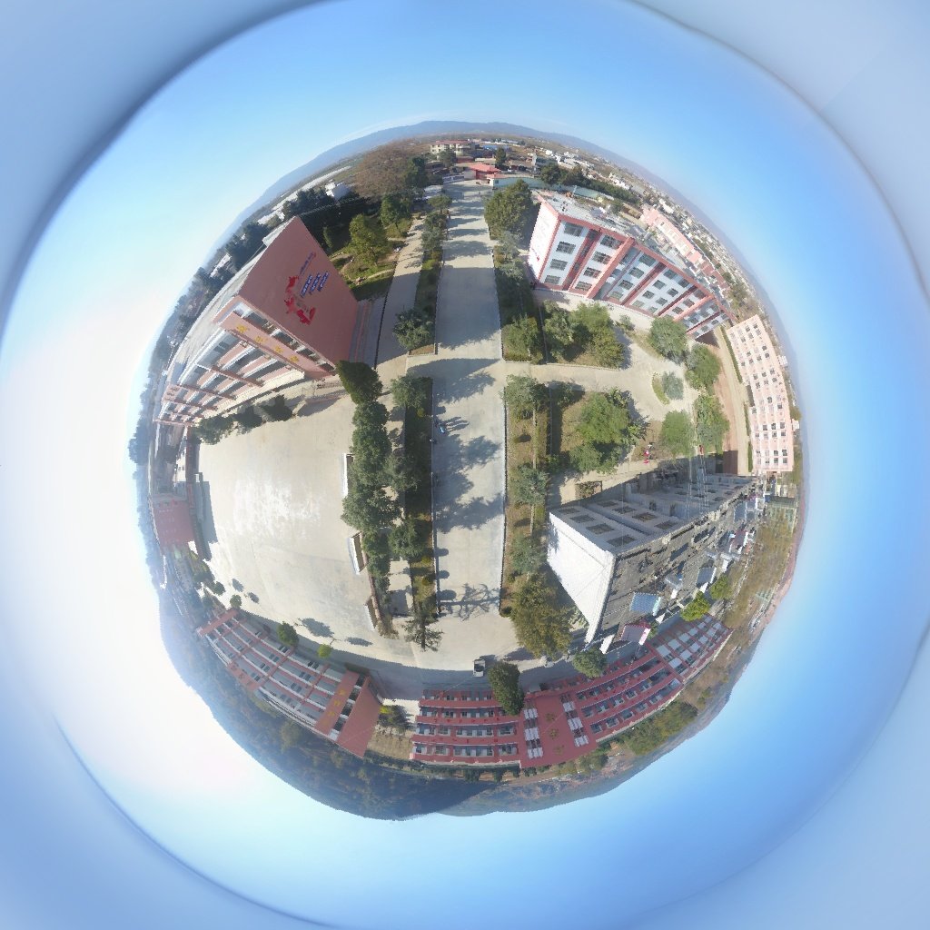 航拍者海镇第一中学360°全景图—掌中者海拍摄制作