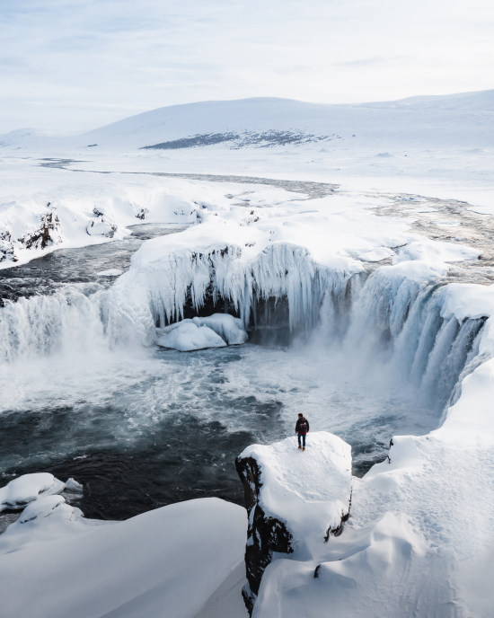 冰岛的众神瀑布