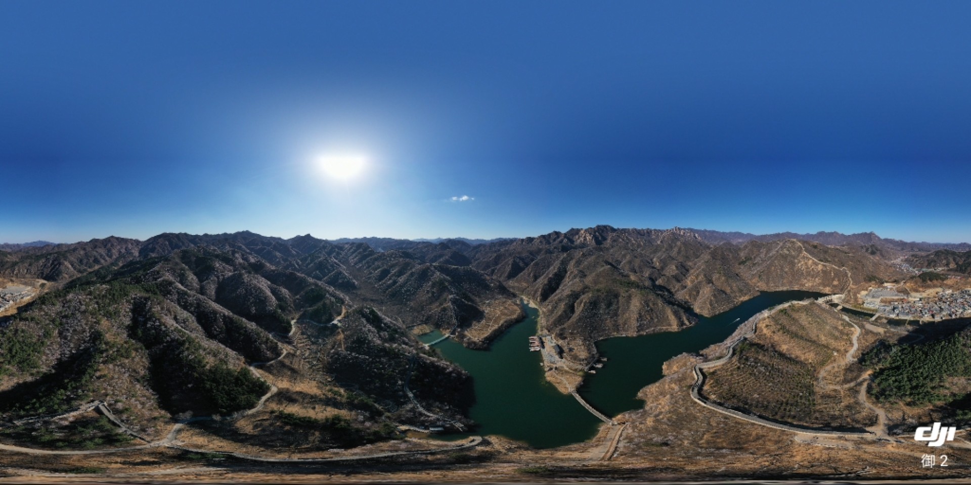 怀柔黄花城水长城360度全景图,井耀2019.3.25拍摄