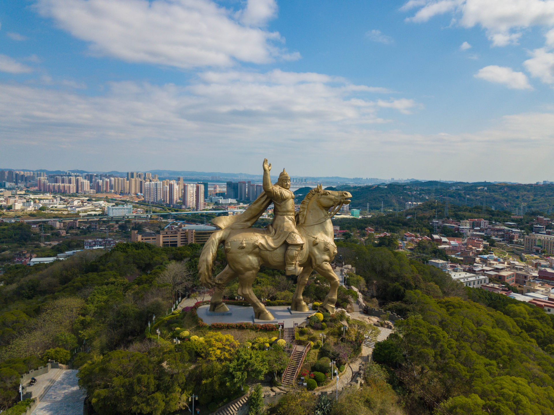 泉州大坪山郑成功雕像