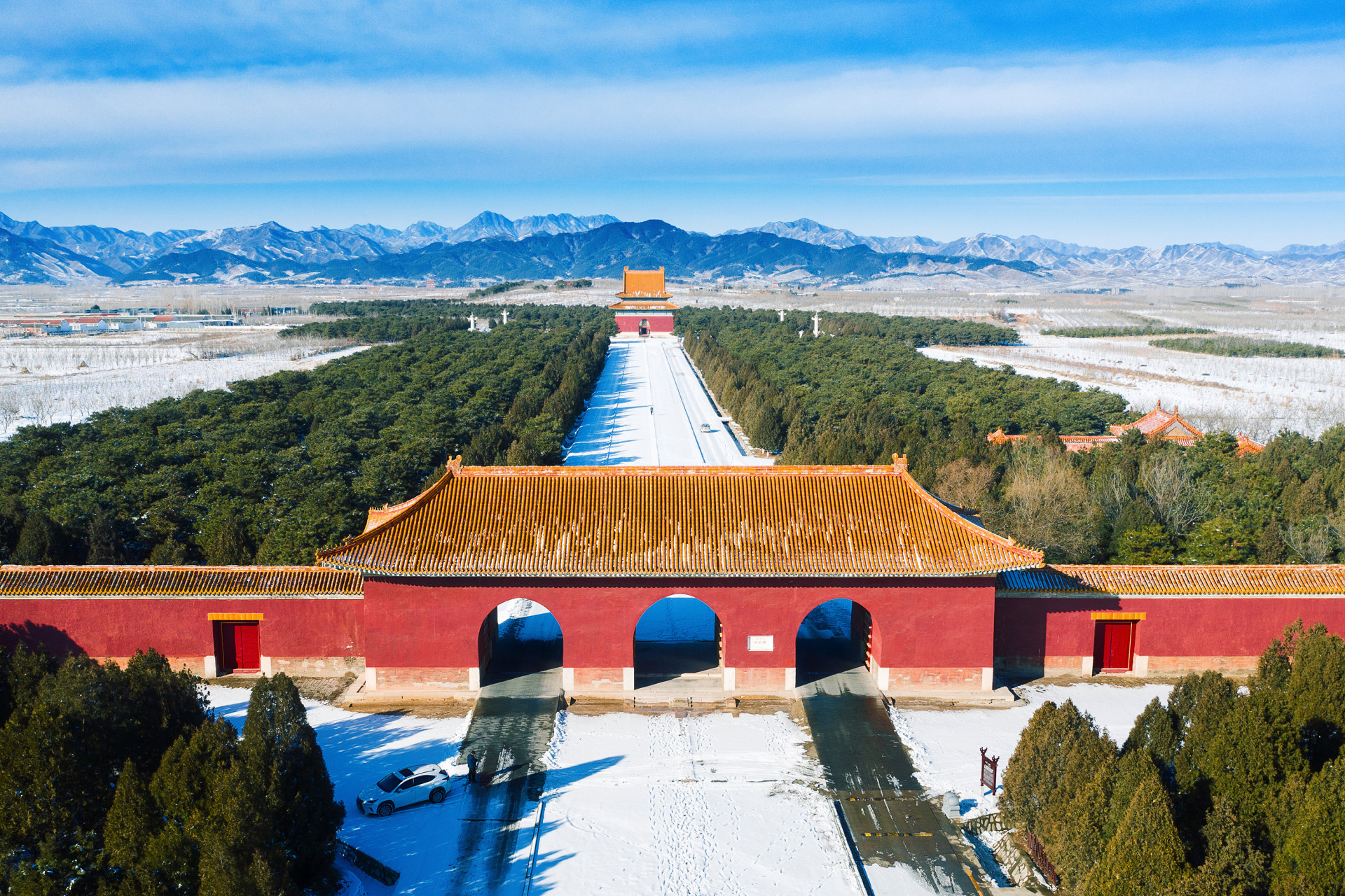 雪后清东陵