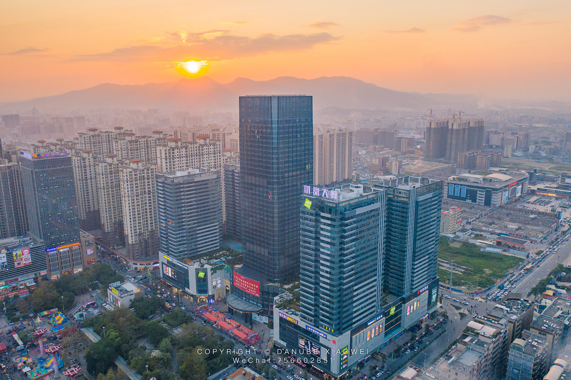 普宁时代中心-日落