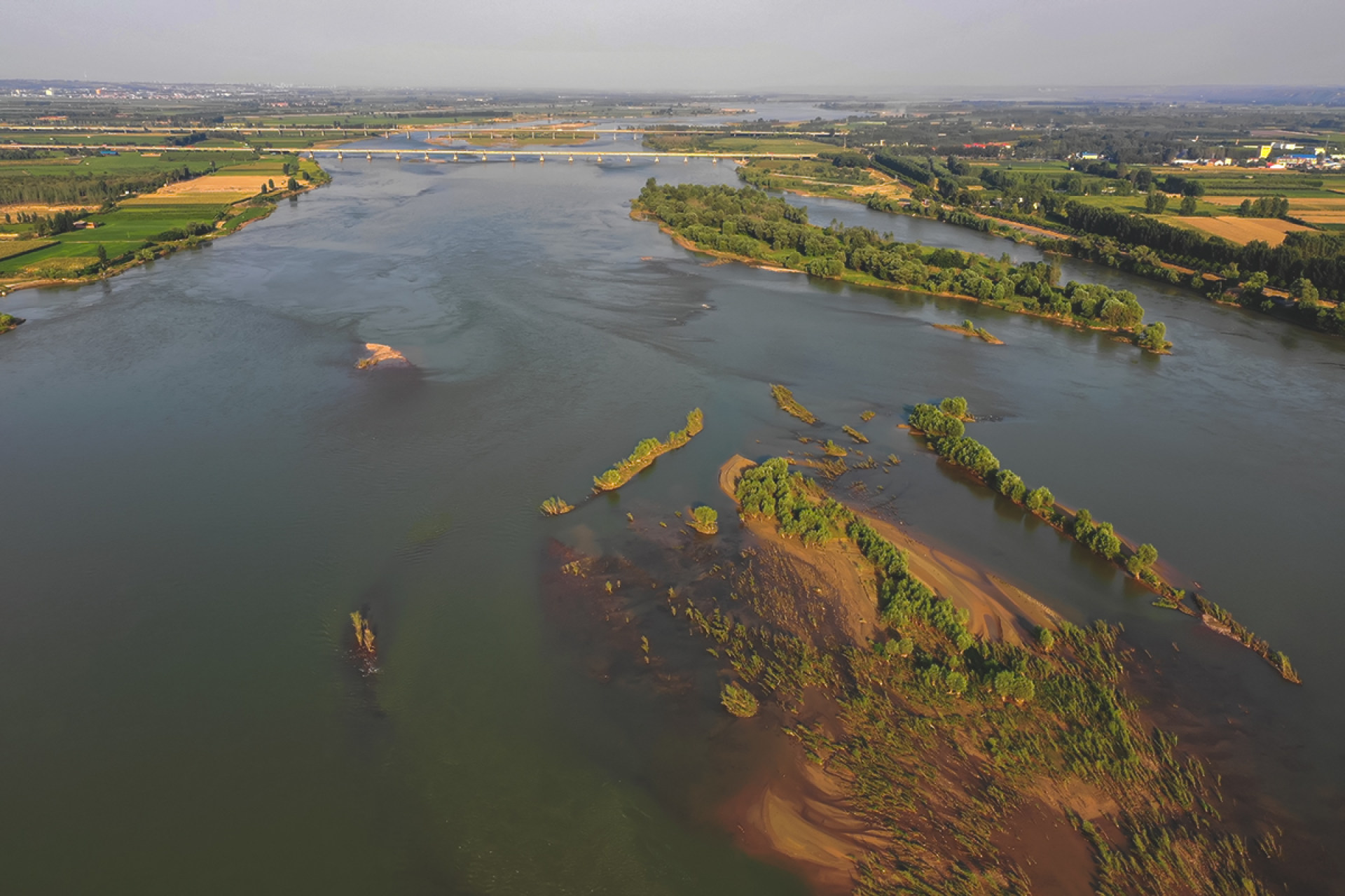 黄河中下游分界处黄河风光
