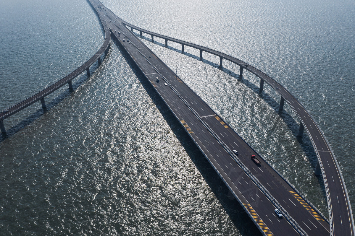 青岛胶州湾大桥 By 你七哥 Skypixel