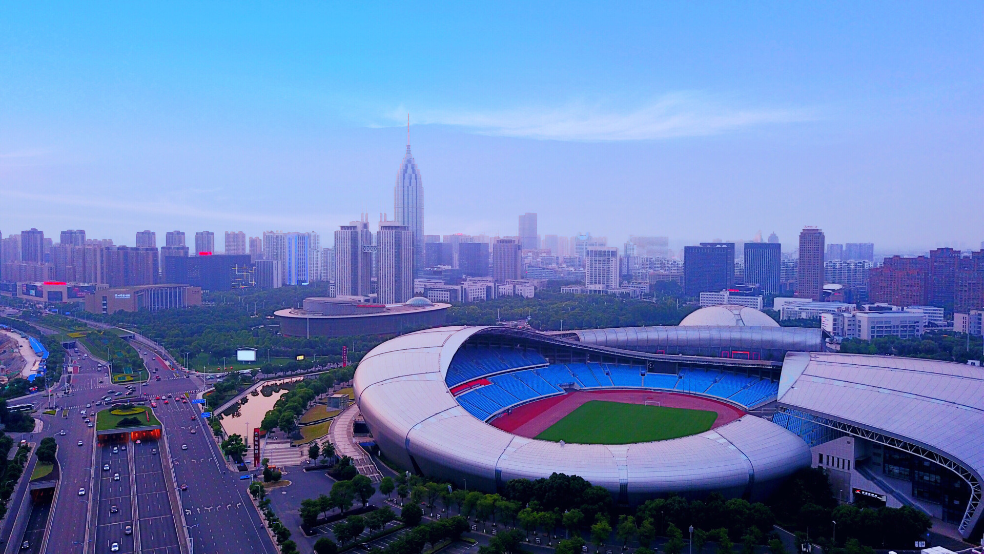 无人机航拍常州奥体中心